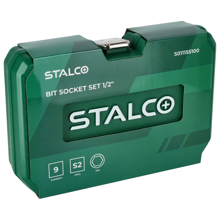 Klucze trzpieniowe sześciokątne na nasadce 100 mm STALCO (zestaw 9 elementów)