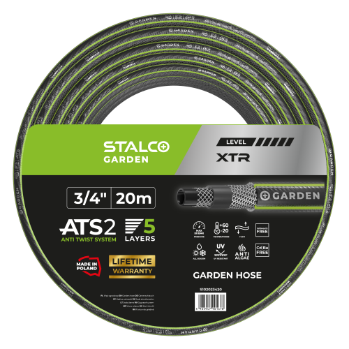 Wąż ogrodowy ATS 3/4” 20 m XTR STALCO GARDEN