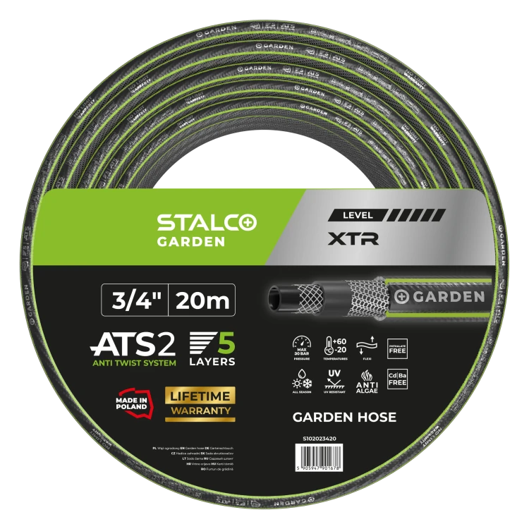 Wąż ogrodowy ATS 3/4” 20 m XTR STALCO GARDEN