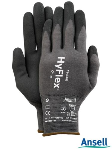 Rękawice ochronne ANSELL HyFlex powlekane nitrylem 9