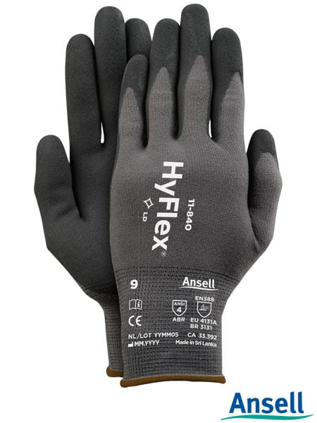 Rękawice ochronne ANSELL HyFlex powlekane nitrylem 9
