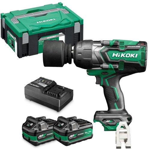 Akumulatorowy klucz udarowy 2x5Ah/2,5Ah, 18/36V, 1900Nm 4-biegi HiKOKI WR36DFWRZ