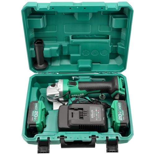 Szlifierka kątowa AGS20-125BL 2x 4Ah 20V S-VOLT STALCO