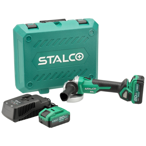Szlifierka kątowa AGS20-125BL 2x 4Ah 20V S-VOLT STALCO