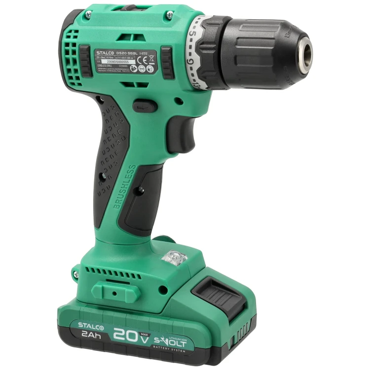 Wiertarko-wkrętarka DS20-55BL 2x 2Ah 20V S-VOLT STALCO