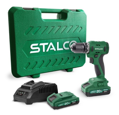 Wiertarko-wkrętarka DS20-55BL 2x 2Ah 20V S-VOLT STALCO