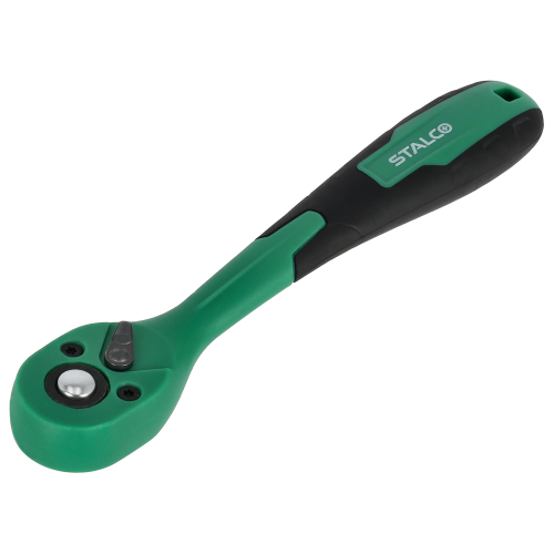 Grzechotka odgięta z powłoką kompozytową 1/4” 72 zęby 150 mm STALCO