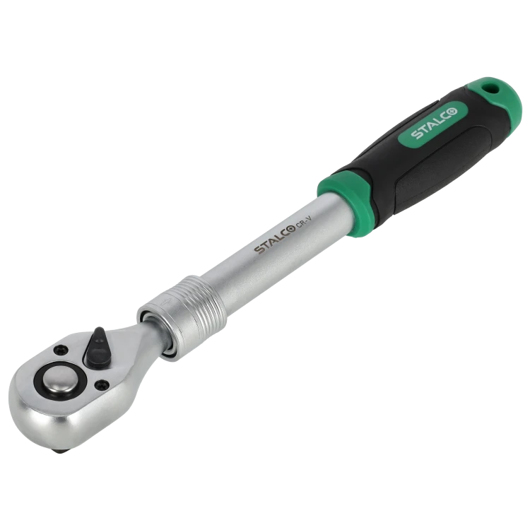 Grzechotka teleskopowa 1/2” 72 zęby 305-445 mm STALCO