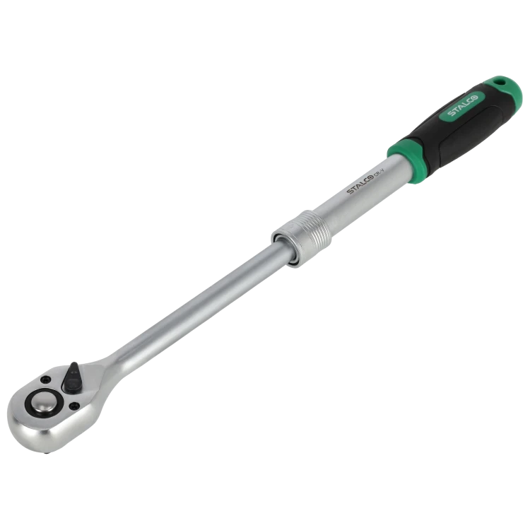 Grzechotka teleskopowa 1/2” 72 zęby 305-445 mm STALCO