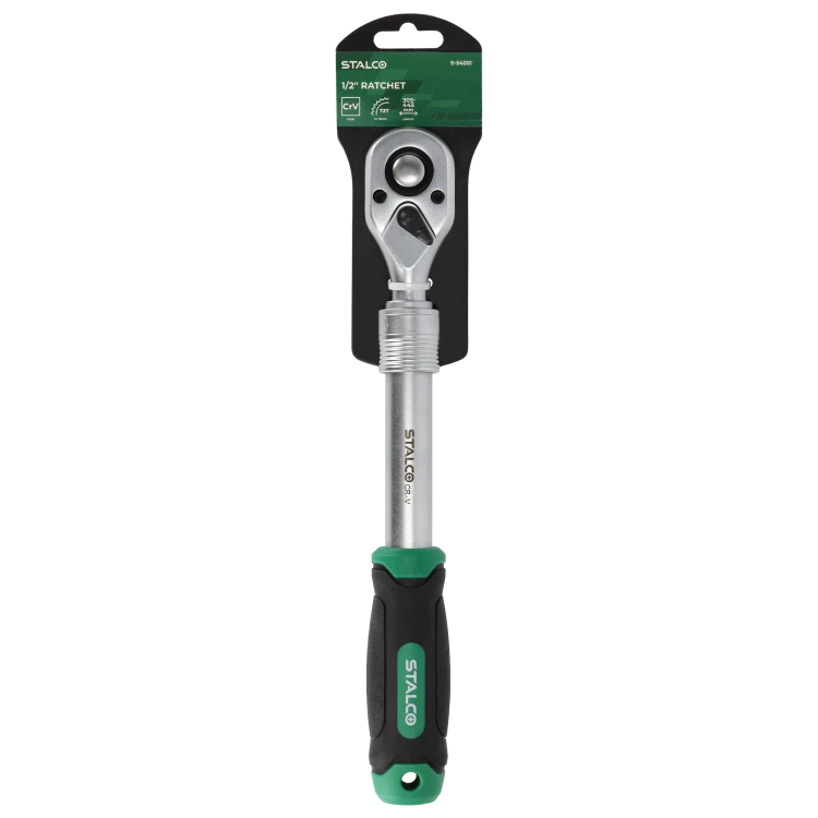 Grzechotka teleskopowa 1/2” 72 zęby 305-445 mm STALCO