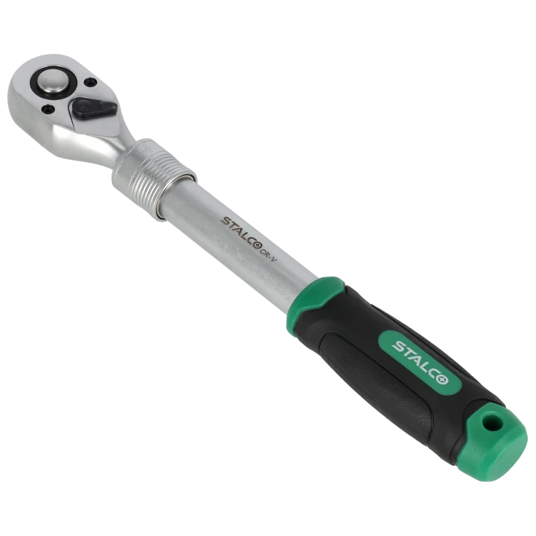 Grzechotka teleskopowa 1/2” 72 zęby 305-445 mm STALCO